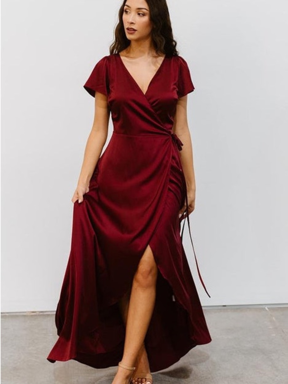 Red Wrap Dress - Baltic Born